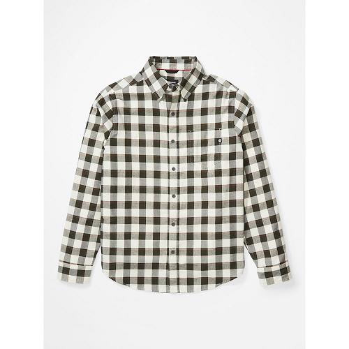 Marmot Clothes White Black NZ - Bodega Shirts Mens NZ5930126